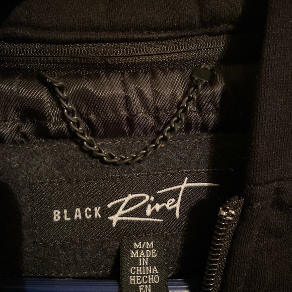 BLACK RIVET PEACOAT - Picture 2 of 2